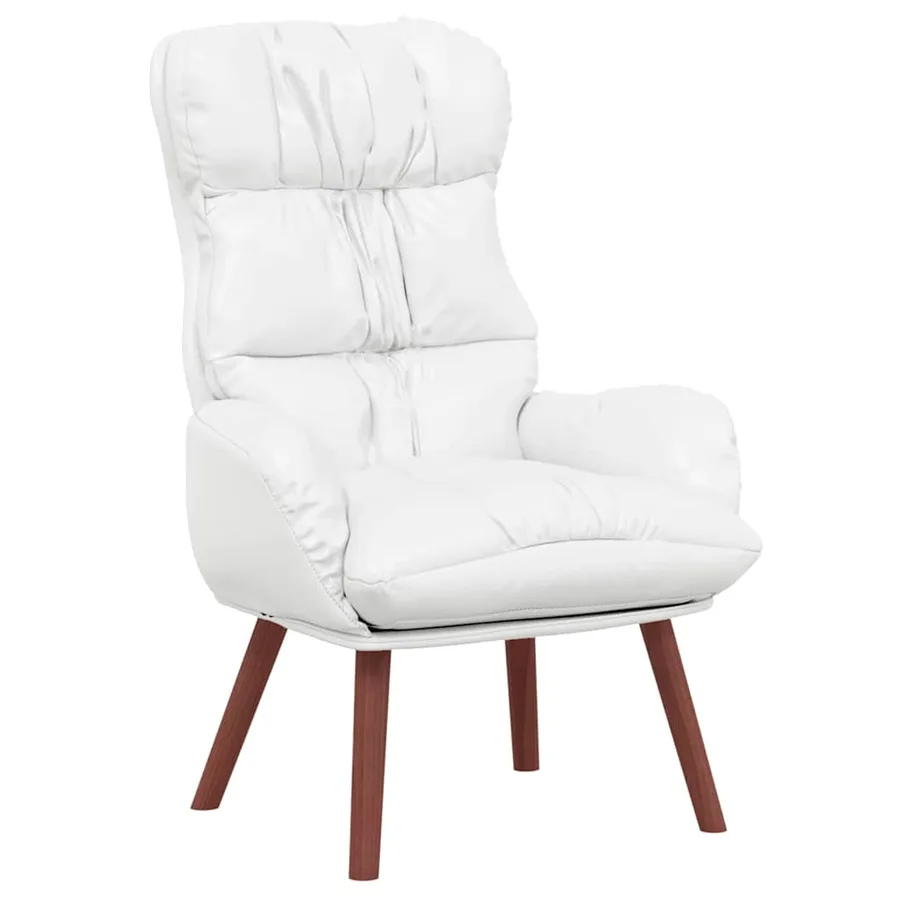 fauteuil Blanc 69 x 74 x 93 cm Simili cuir - 2