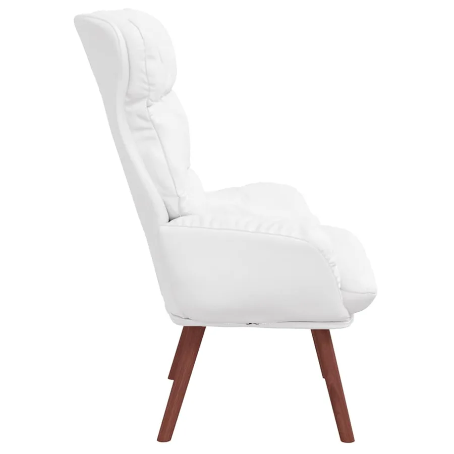 fauteuil Blanc 69 x 74 x 93 cm Simili cuir - 5