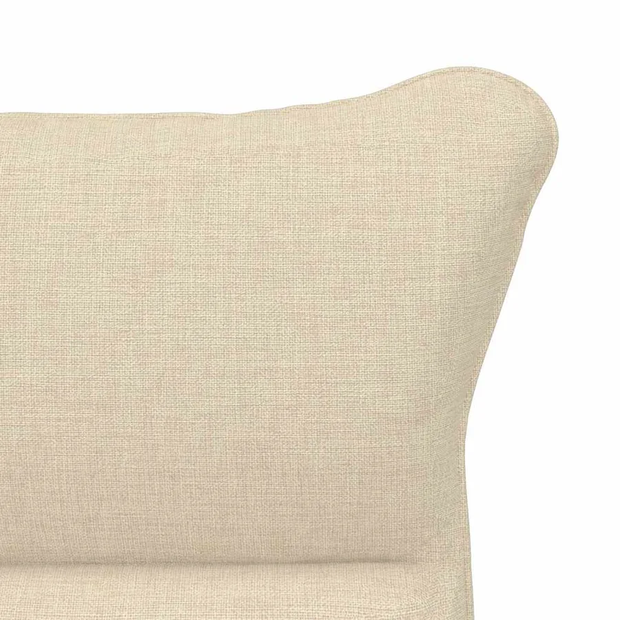 fauteuil Crème 69 x 74 x 93 cm Tissu et Contreplaqué - 7