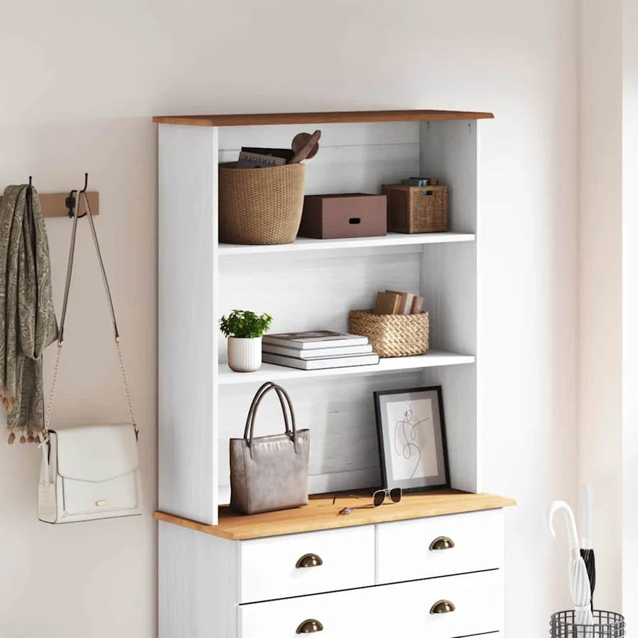 Hutch ASKIM 91 x 30 x 104 cm Bois de pin massif - 3