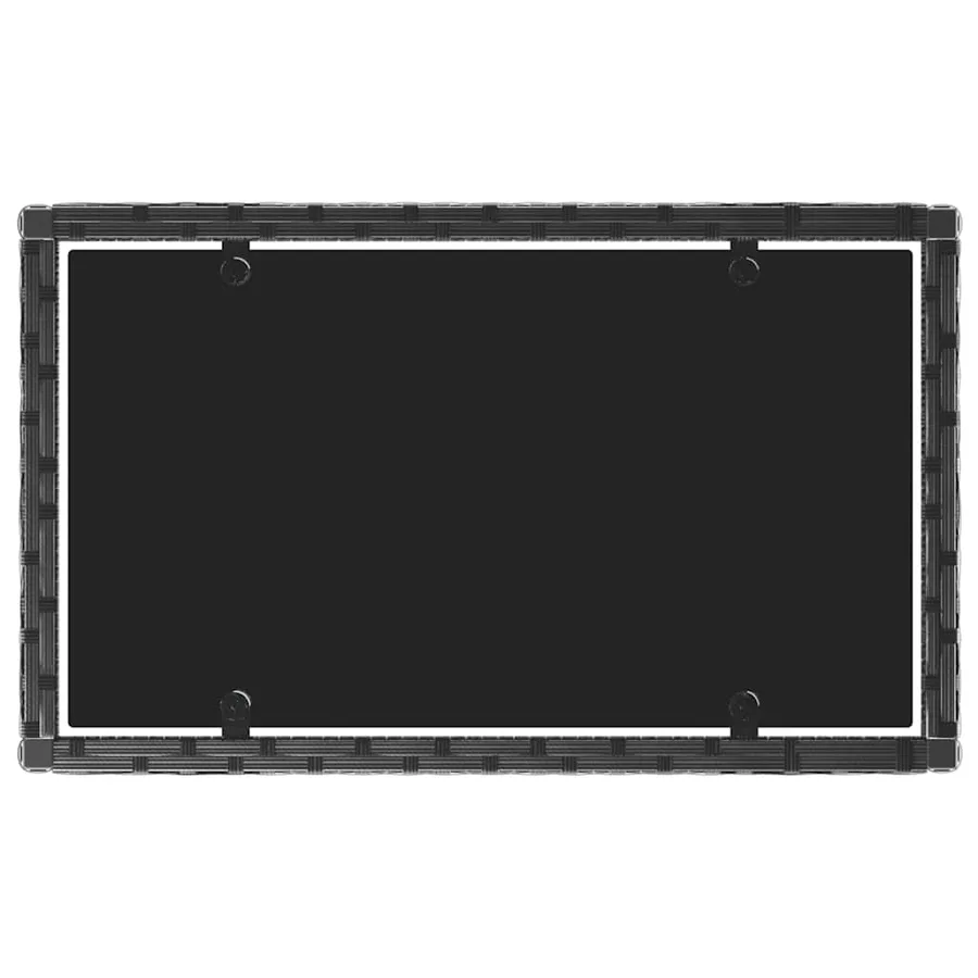 Salon de jardin 4 pcs avec coussins Noir Résine tressée - 5