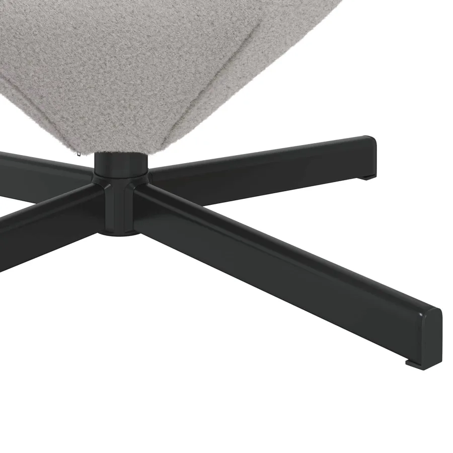 Fauteuil œuf Gris clair 63 x 73 x 90 cm tissu - 7