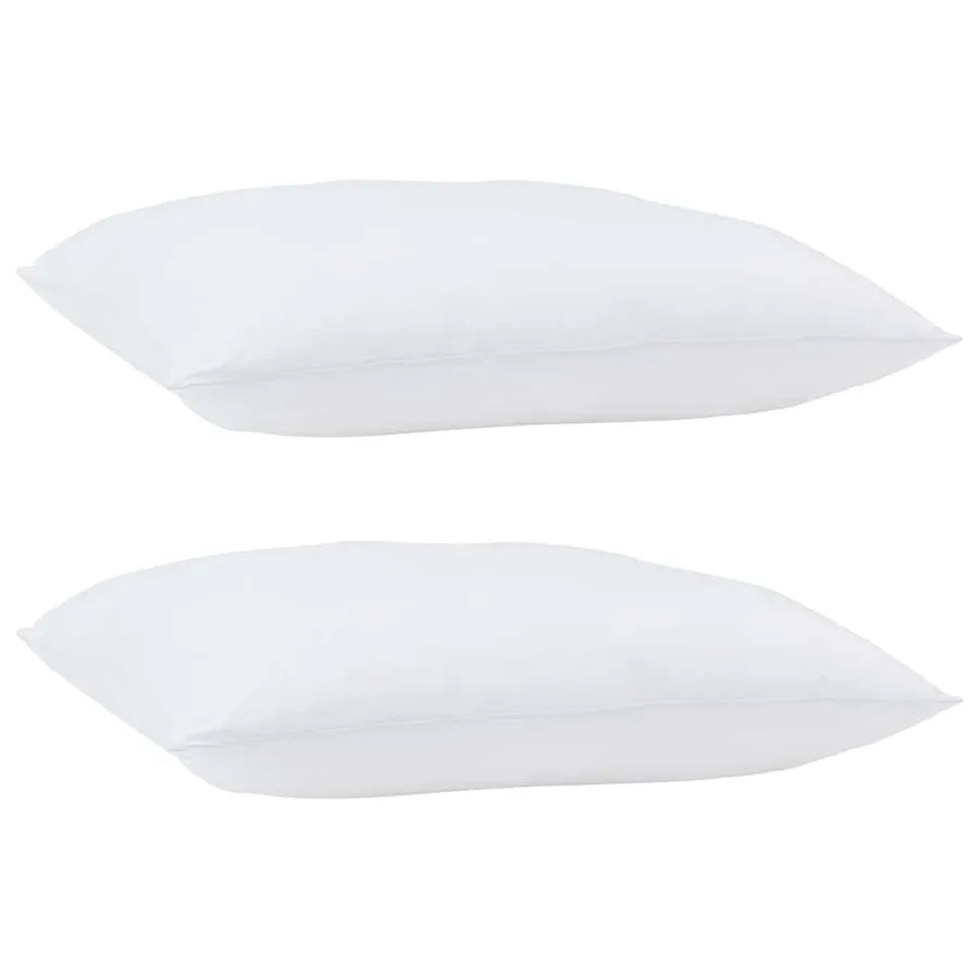 Oreiller 2 pcs Blanc 60 x 60 x 20 cm Coton et polyester - 3