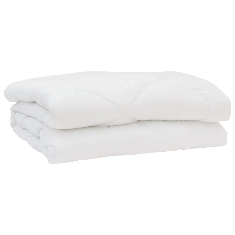 Duvet d'été simple avec oreiller 3 pcs Blanc Microfibre - 4