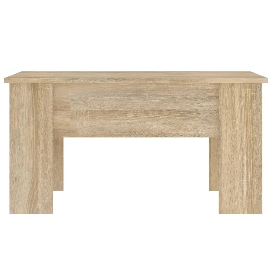 Table basse chêne sonoma 79x49x41 cm bois d'ingénierie - 3