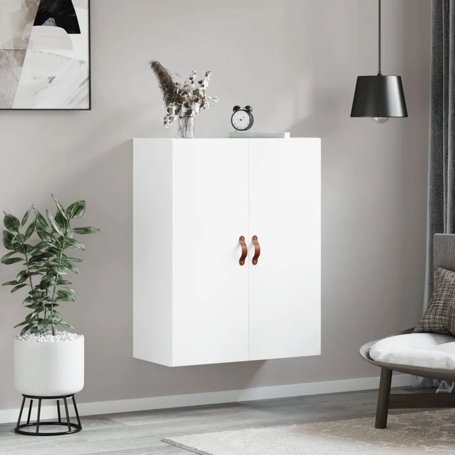 Armoire murale blanc 69,5x34x90 cm - 3