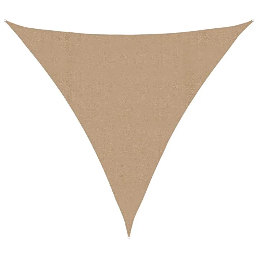 Voile d'ombrage 160 g/m² Taupe 4x4x4 m PEHD - 2
