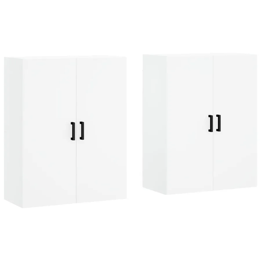 Armoires murales 2 pcs blanc 69,5x34x90 cm - 2