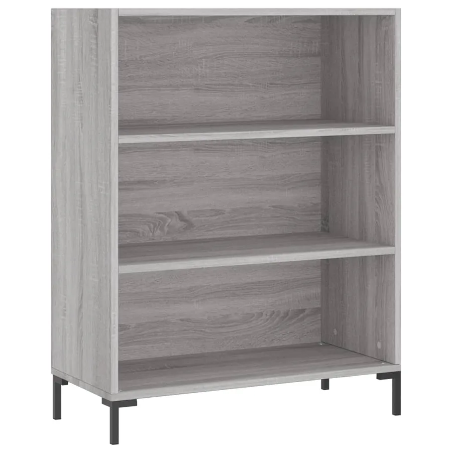 Buffet haut Sonoma gris 69,5x34x180 cm Bois d'ingénierie - 7