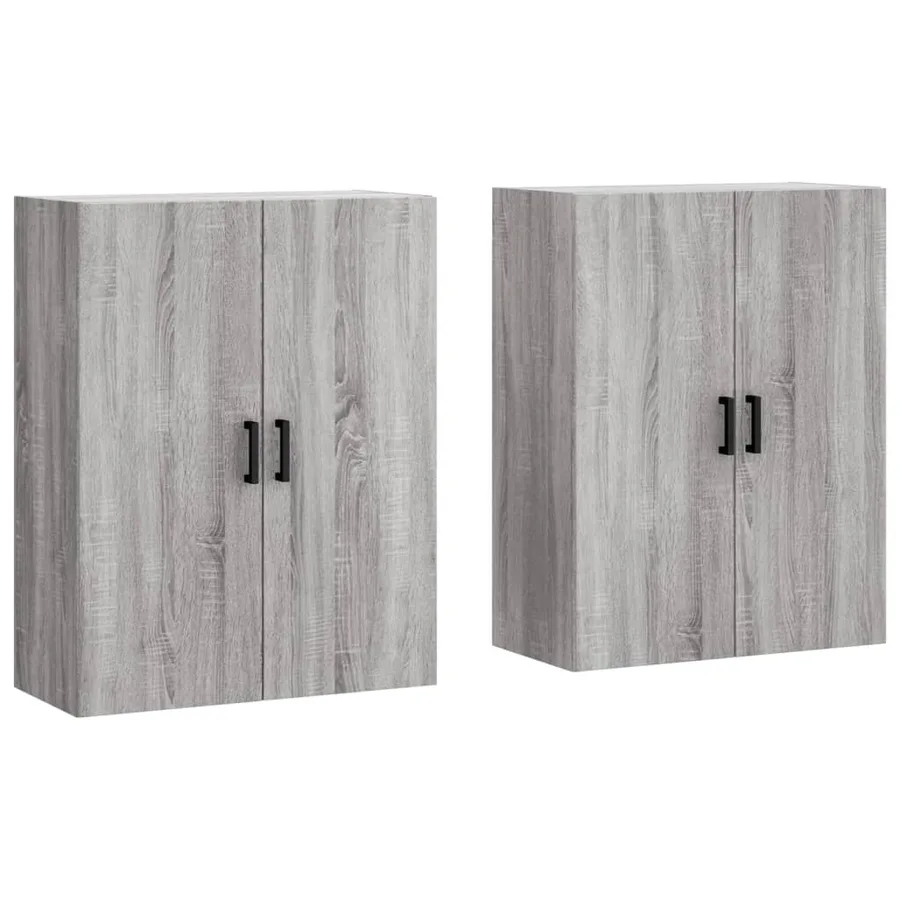 Armoires murales 2 pcs sonoma gris 69,5x34x90 cm - 2