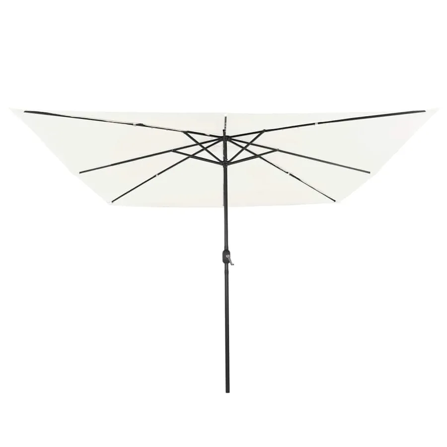 Parasol de jardin Sable 295 x 295 x 245 cm Polyester et Acier - 4