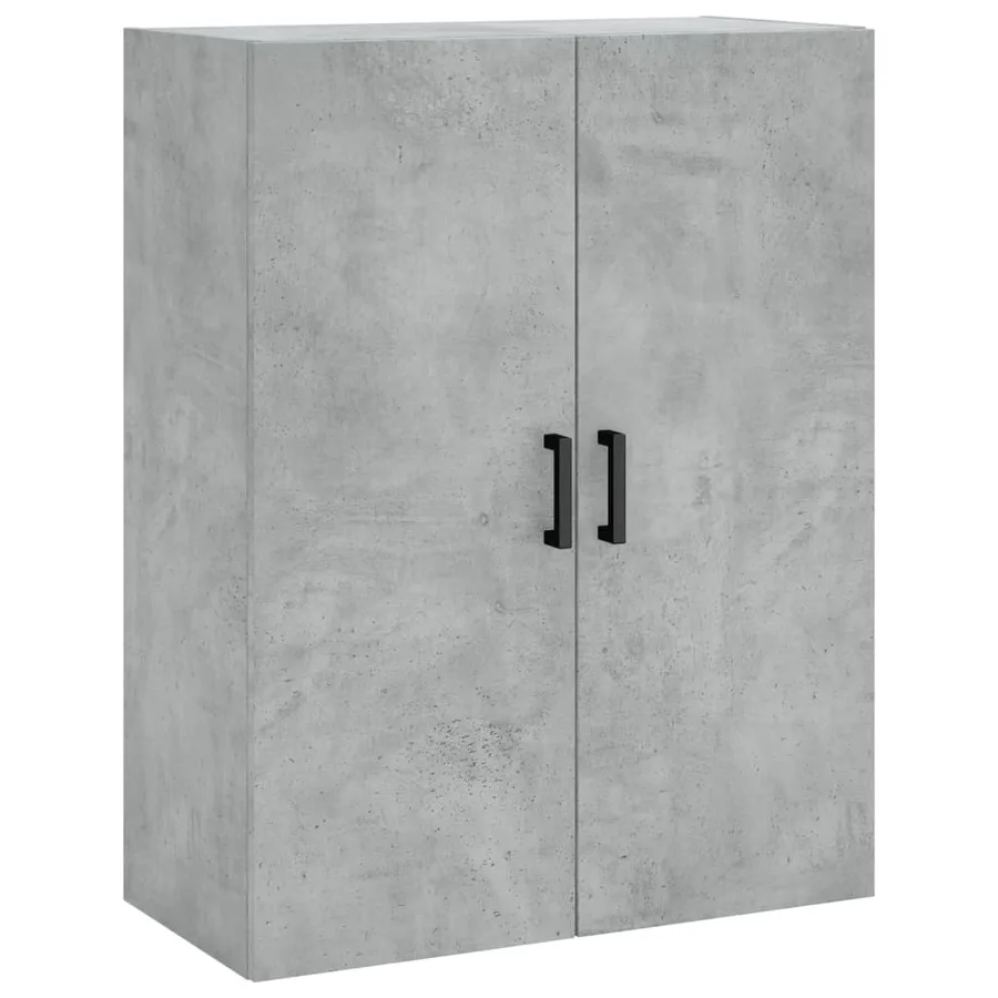 Buffet haut Gris béton 69,5x34x180 cm Bois d'ingénierie - 5