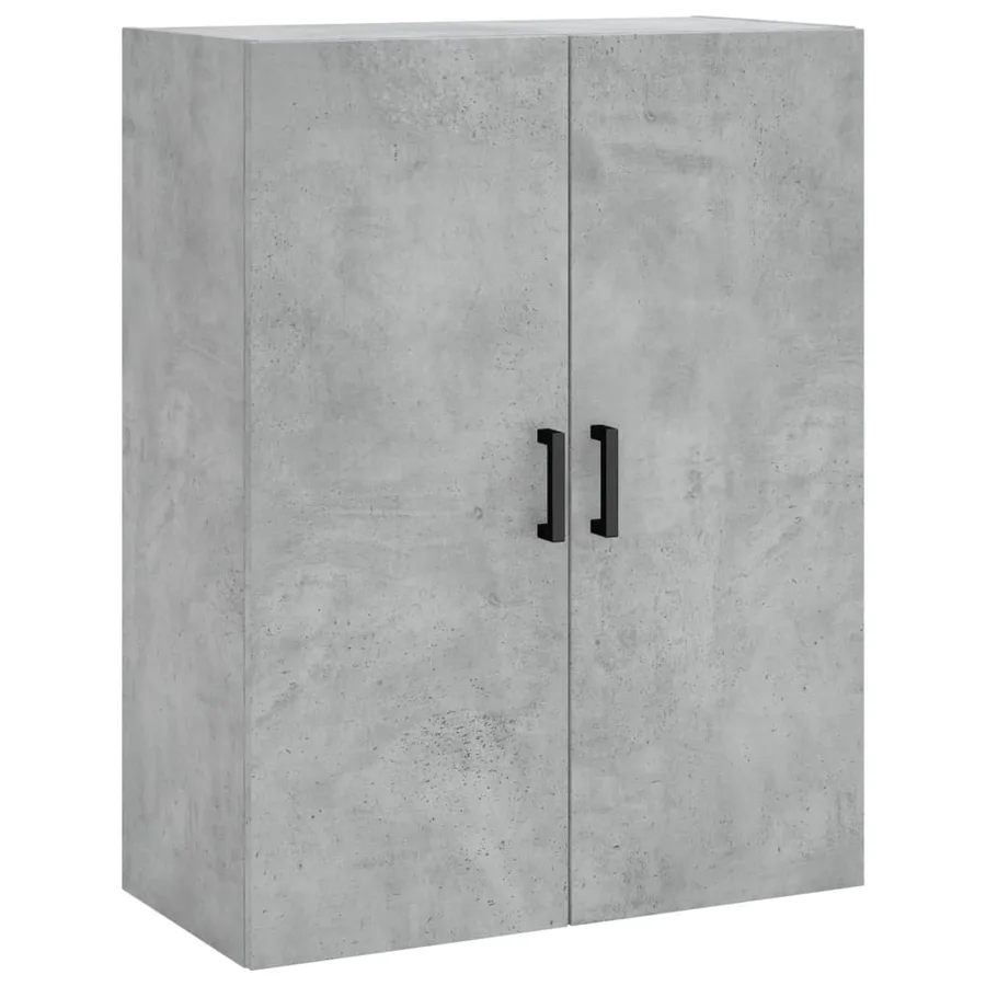 Buffet haut Gris béton 69,5x34x180 cm Bois d'ingénierie - 5