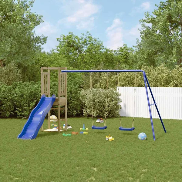 Aire de jeux d'extérieur bois de pin imprégné