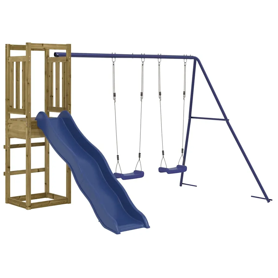 Aire de jeux d'extérieur bois de pin imprégné - 3