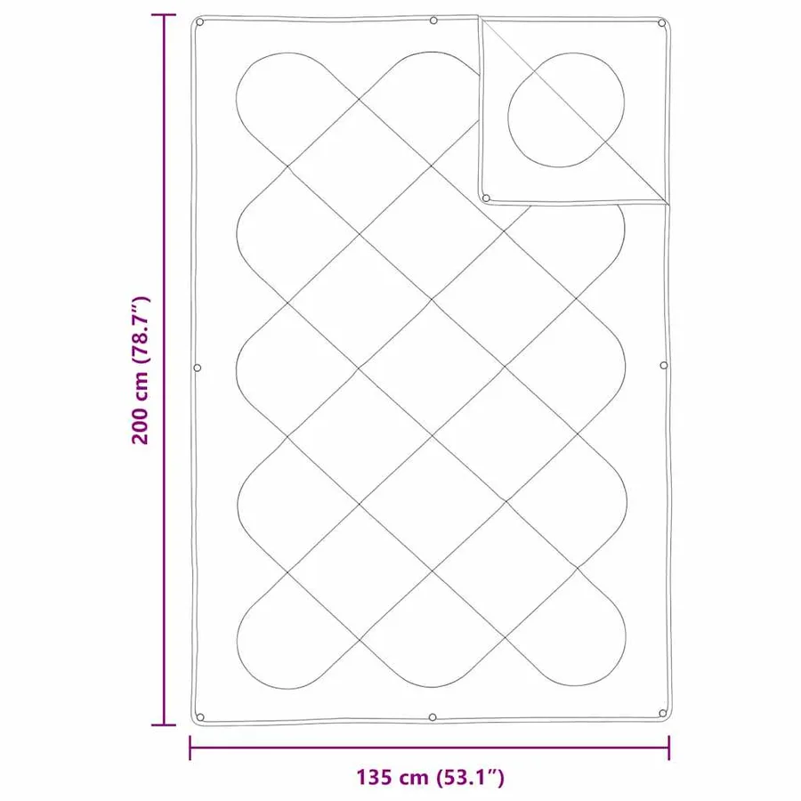 Duvet 2-en-1 Blanc 135 x 200 cm Polyester - 8