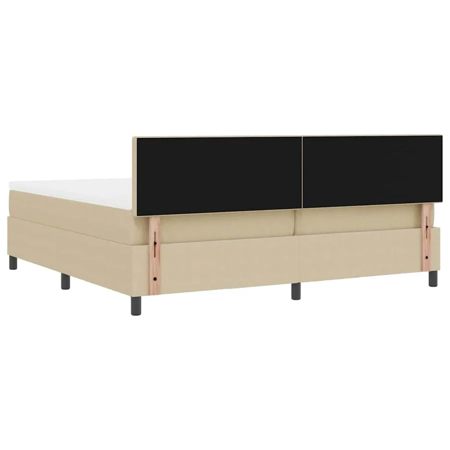 Lit à ressort LED Gris clair et blanc 200 x 200 cm - 10