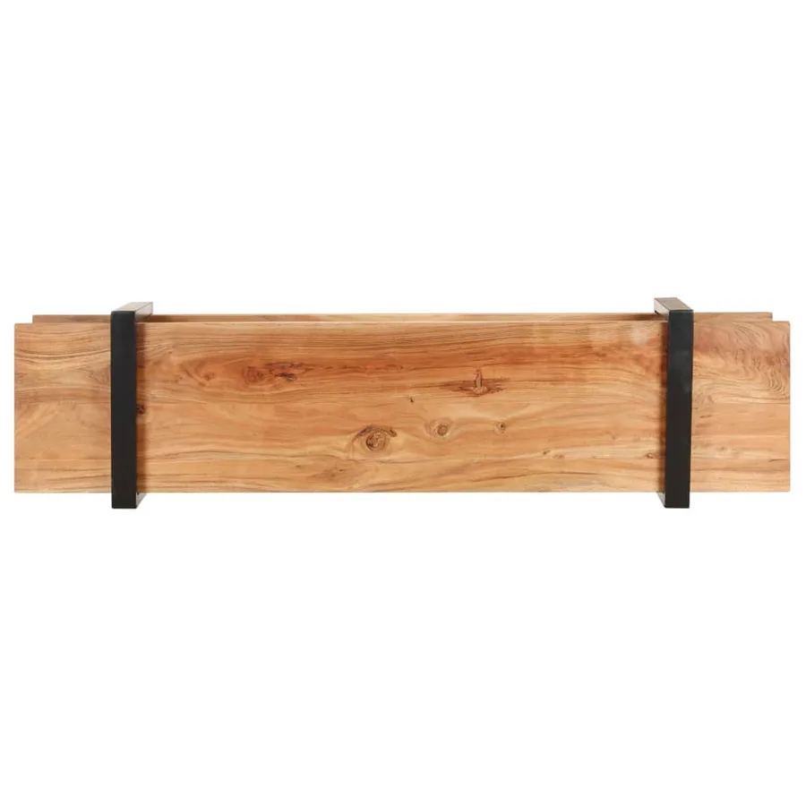 Meuble TV 160x40x40 cm Bois d'acacia massif - 3
