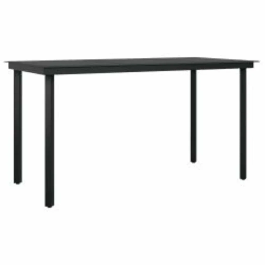 Ensemble à manger jardin coussins 5pcs marron poly rotin verre - 5