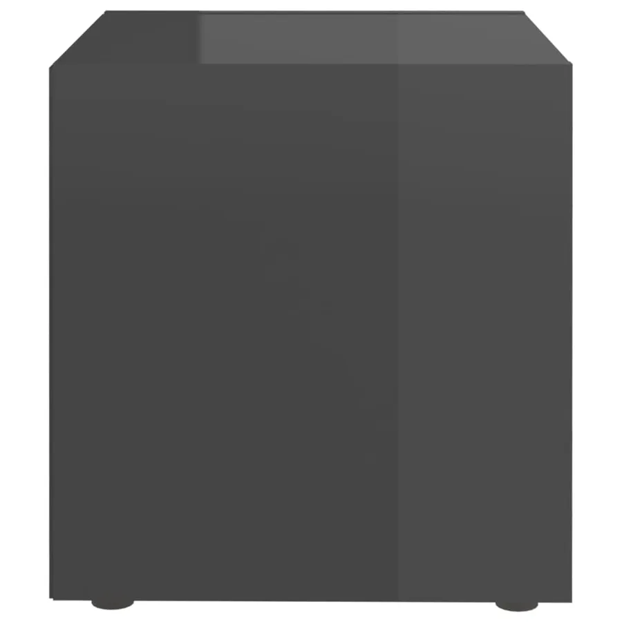 Meubles TV 4 pcs gris brillant 37x35x37 cm bois d’ingénierie - 5