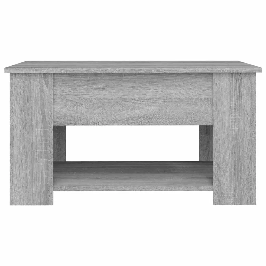 Table basse Sonoma gris 79x49x41 cm Bois d'ingénierie - 5