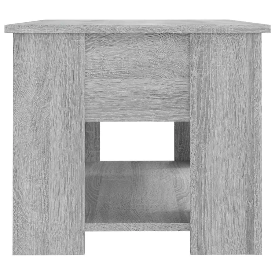 Table basse Sonoma gris 79x49x41 cm Bois d'ingénierie - 6