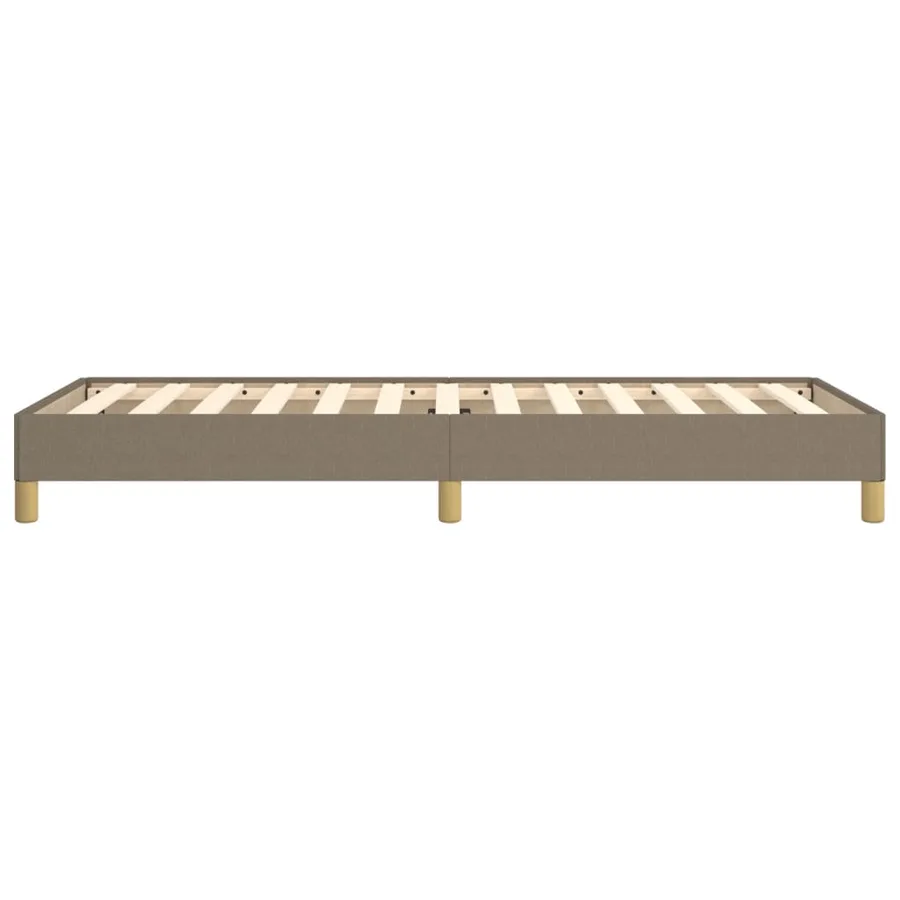 Cadre de lit sans matelas taupe 90x190 cm tissu - 6