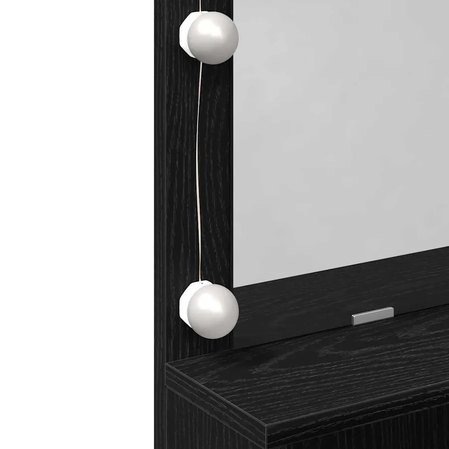 Table de Toilette avec tiroir Chêne noir 80 x 41 x 134,5 cm - 11