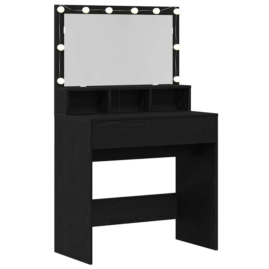 Table de Toilette avec tiroir Chêne noir 80 x 41 x 134,5 cm - 5
