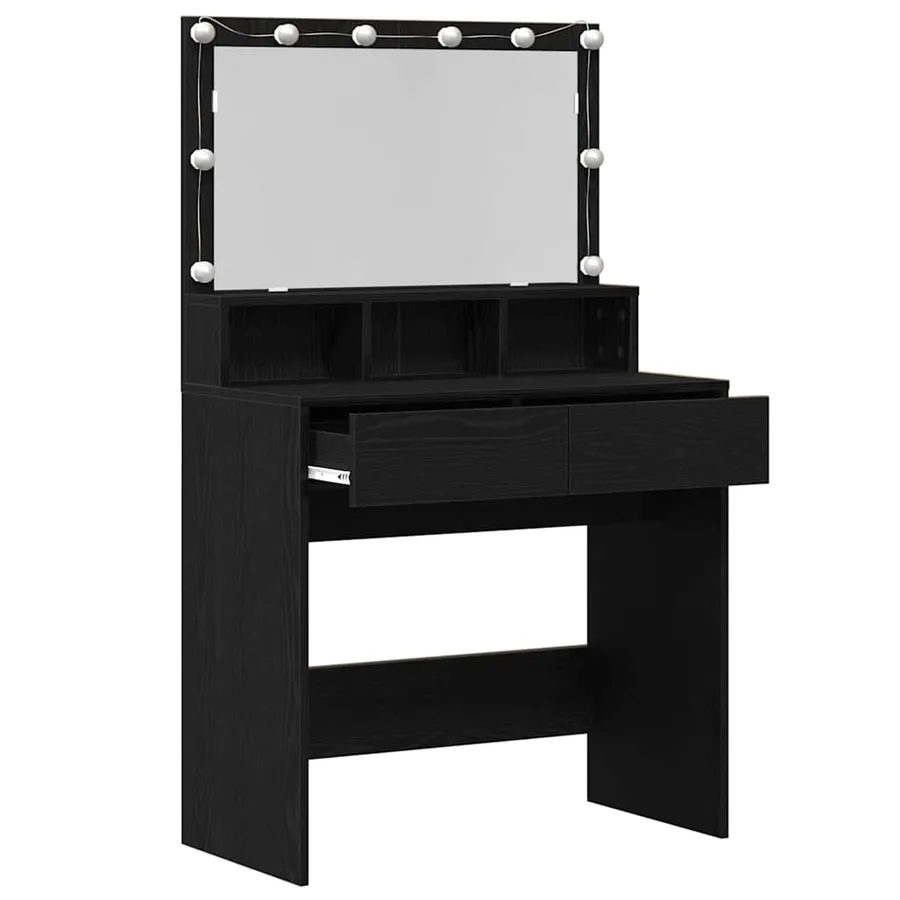 Table de Toilette avec tiroir Chêne noir 80 x 41 x 134,5 cm - 6