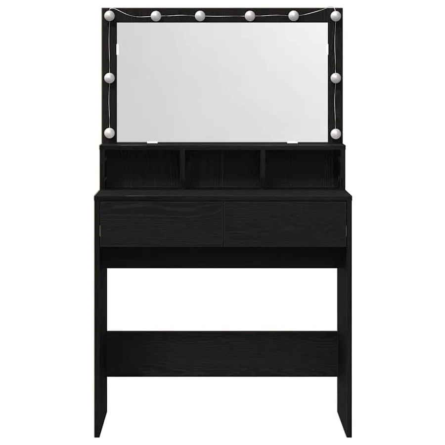 Table de Toilette avec tiroir Chêne noir 80 x 41 x 134,5 cm - 7