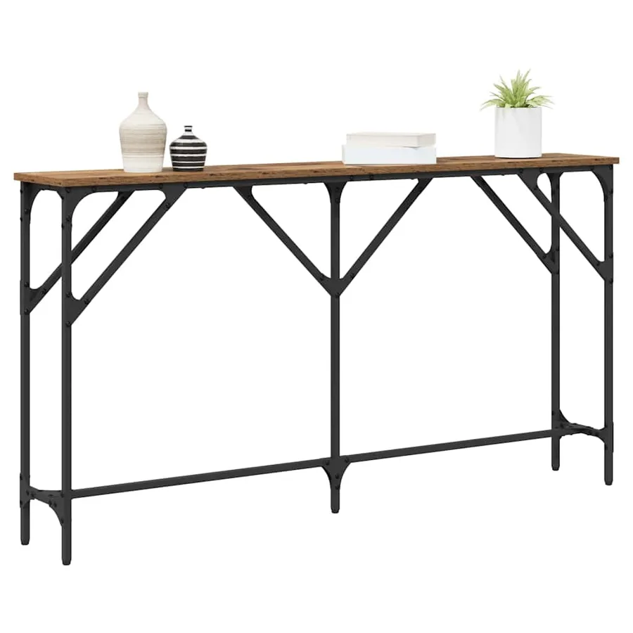 Table console Bois Ancien 140 x 23 x 75 cm - 3
