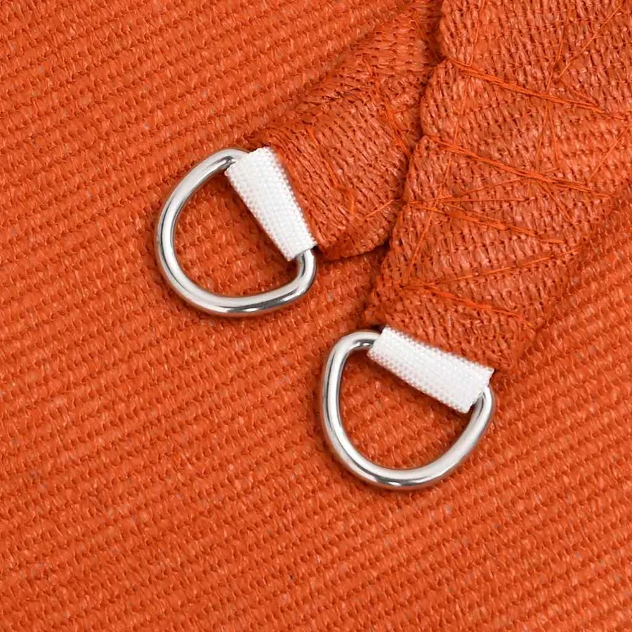 Voile d'ombrage 160 g/m² trapèze orange 3/4x2 m PEHD - 6