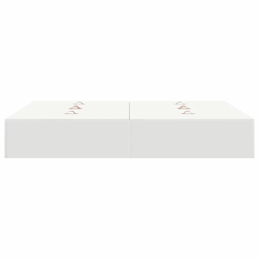 Cadre de lit avec rangement avec stockage Blanc 140 x 190 cm - 7