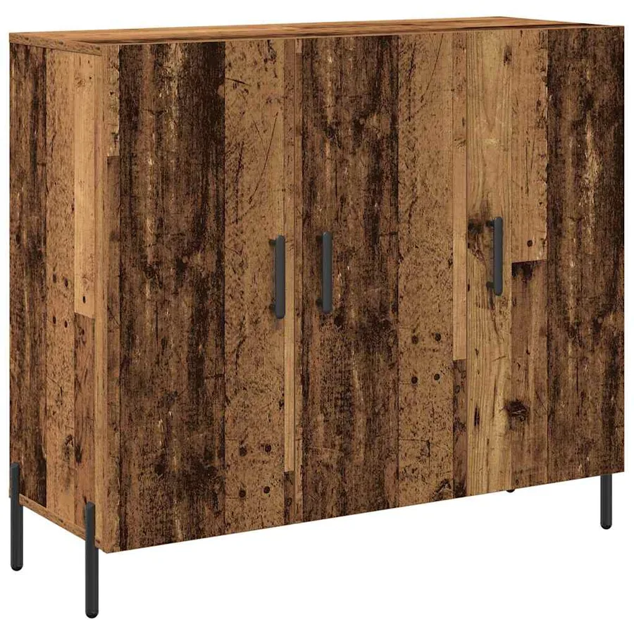 Buffet Bois ancien 90 x 34 x 80 cm Bois d'ingénierie - 2
