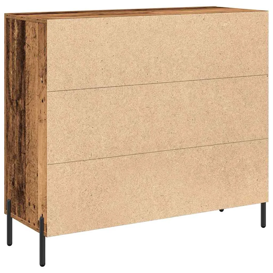 Buffet Bois ancien 90 x 34 x 80 cm Bois d'ingénierie - 5