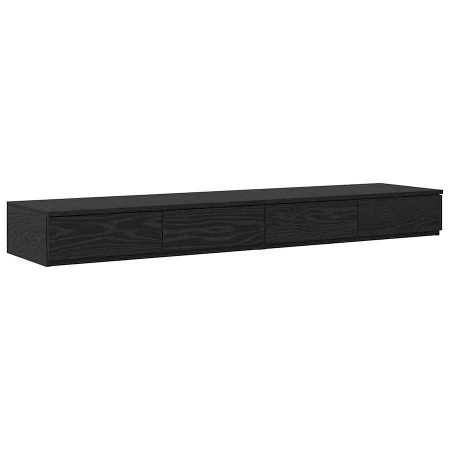 Cadre de lit avec rangement Chêne noir 140 cm Bois d'ingénierie - 7