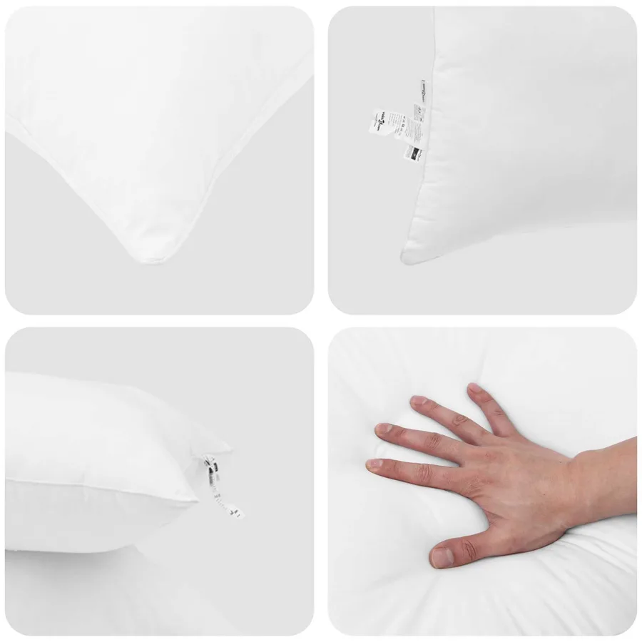 Couette avec oreiller 3 pcs Blanc Microfibre - 7