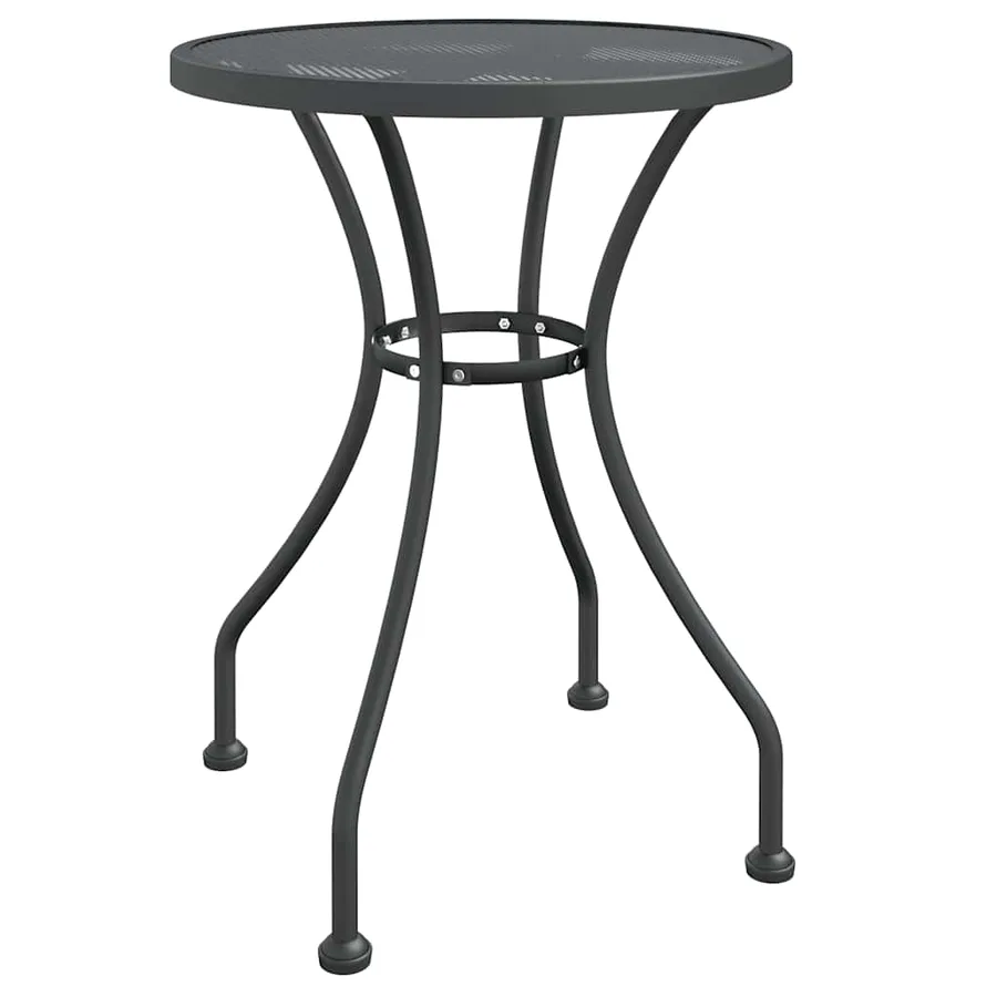 Ensemble à manger de jardin 5 pcs Maille Métal Anthracite - 4