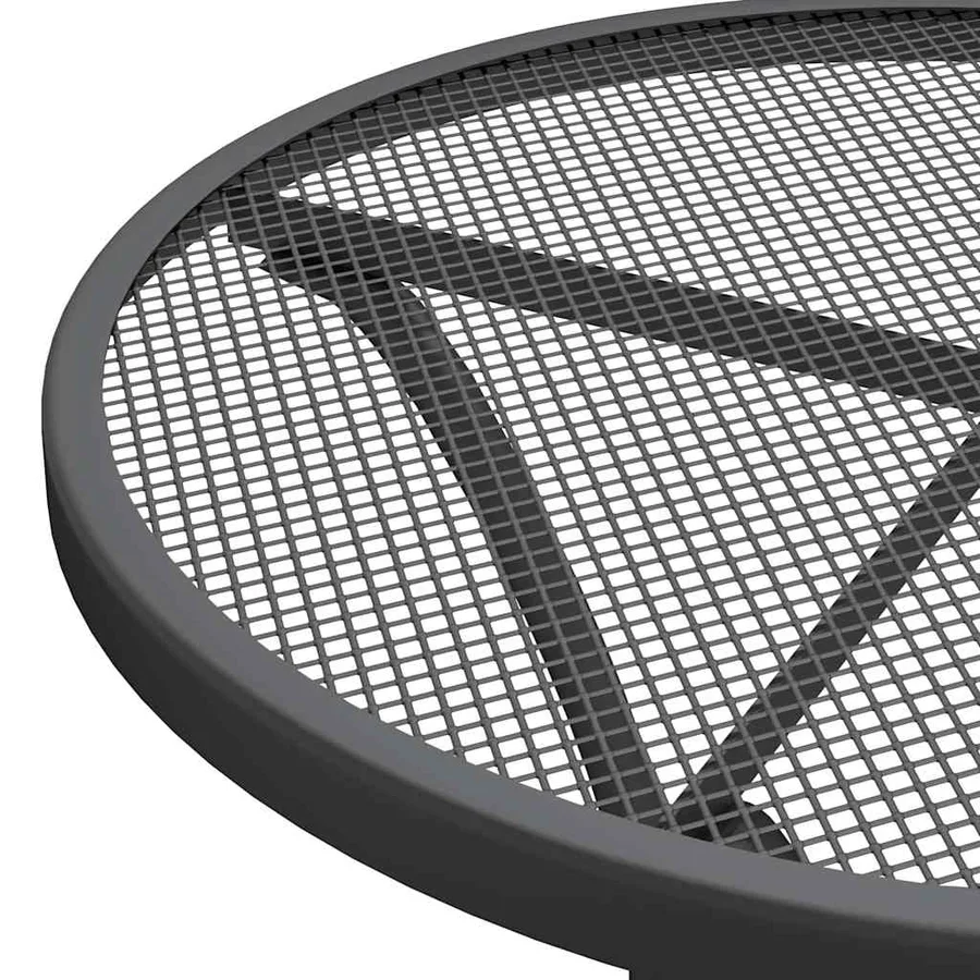 Ensemble à manger de jardin 5 pcs Maille Métal Anthracite - 6