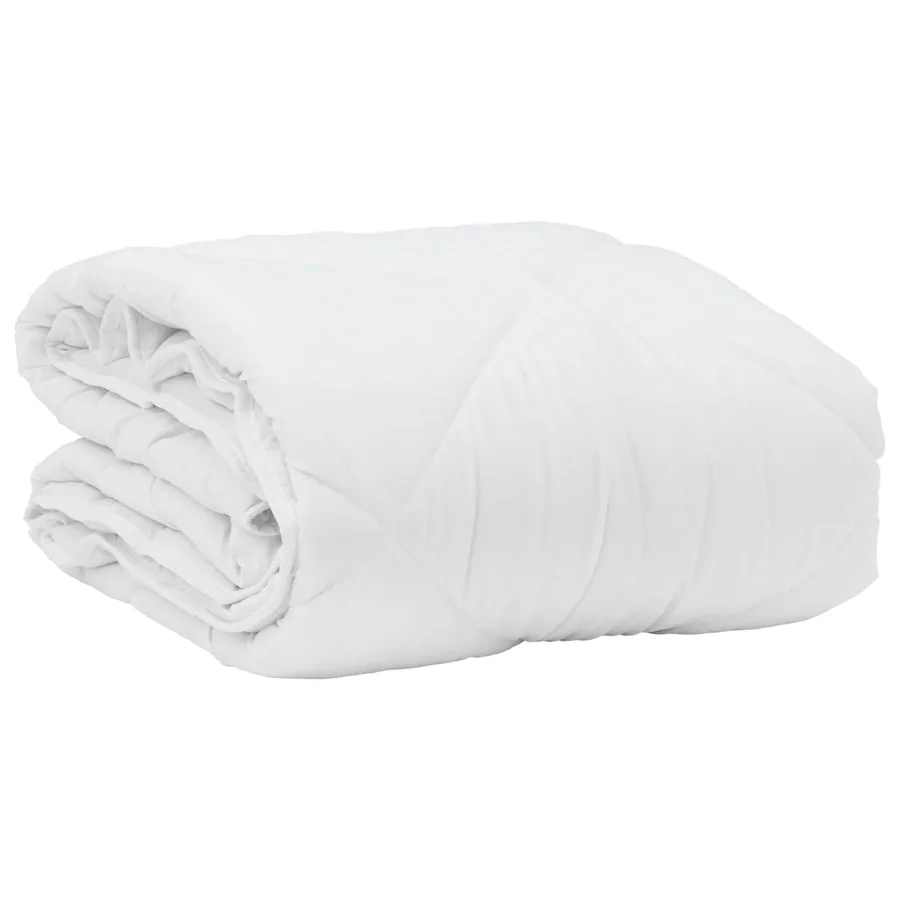 Duvet d'été simple avec oreiller 2 pcs Blanc Microfibre - 4