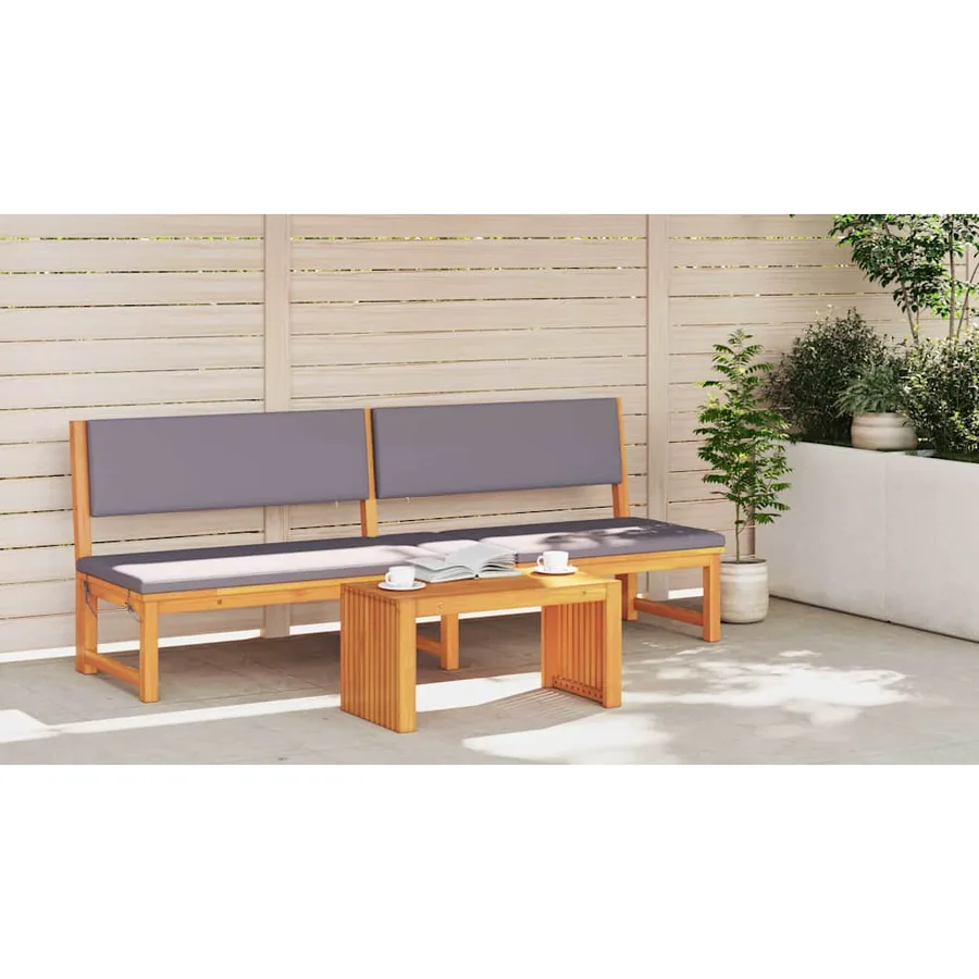 Table d'appoint Huile Naturelle 70 x 35 x 35 cm - 3