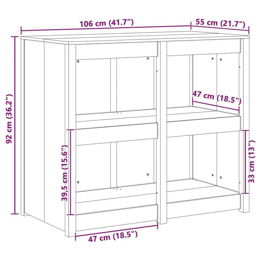 Armoire de cuisine MEPPEL Blanc chaud 106 x 55 x 92 cm - 11