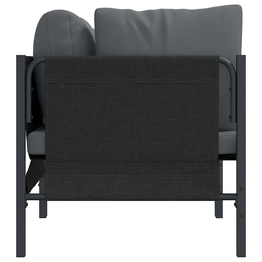 Mobilier de jardin 2 Pièce Anthracite 80 x 80 x 71 cm Acier - 6