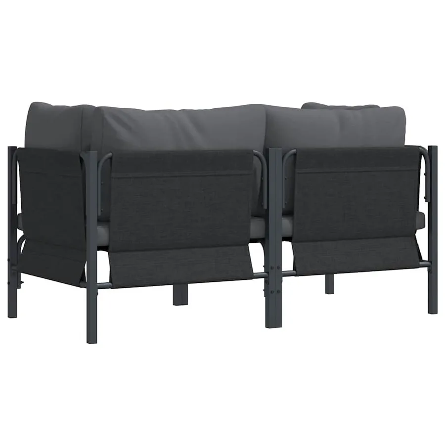 Mobilier de jardin 2 Pièce Anthracite 80 x 80 x 71 cm Acier - 7