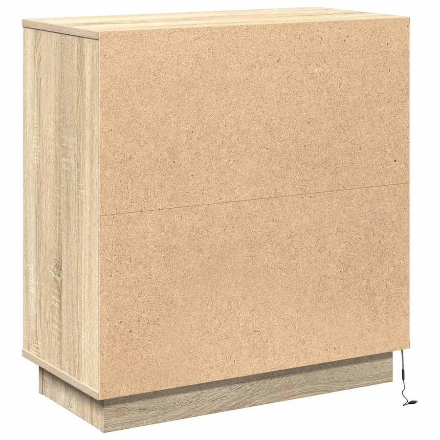 Buffet LED Chêne Sonoma 71 x 34,5 x 75 cm Bois d'ingénierie - 10