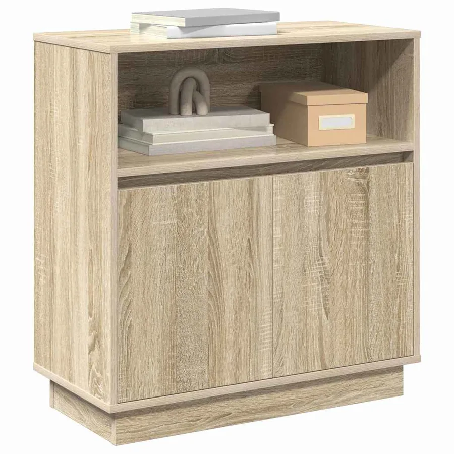 Buffet LED Chêne Sonoma 71 x 34,5 x 75 cm Bois d'ingénierie - 3