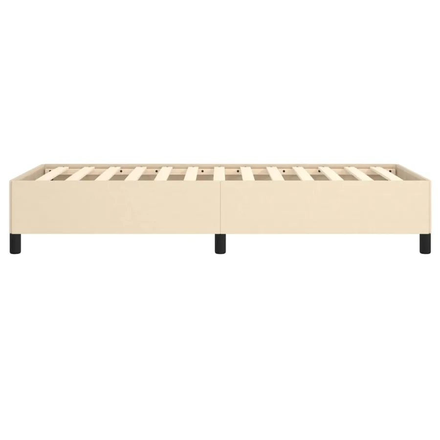 Cadre de lit sans matelas crème 80x200 cm tissu - 6