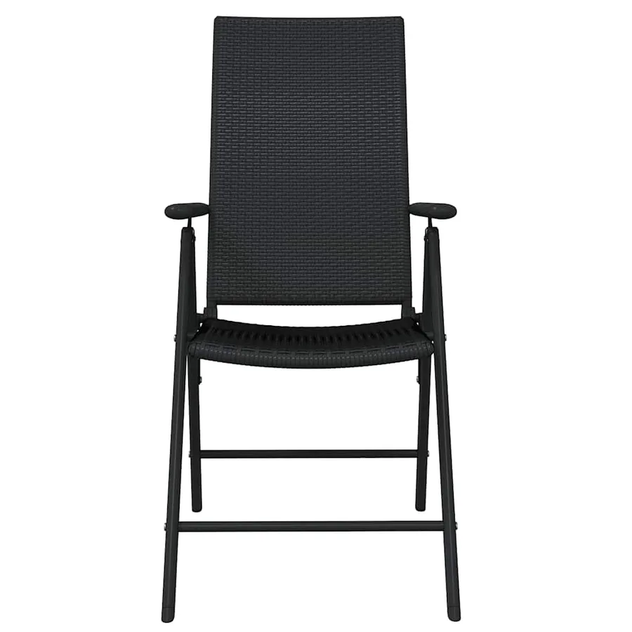 Ensemble à manger de jardin 7 pcs Noir - 4