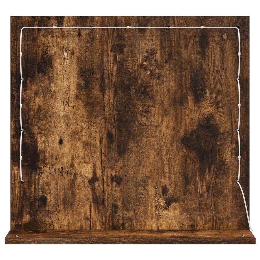 Miroir de vanité Rectangulaire Chêne fumé 60 x 55 x 18 cm - 6